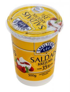 Saldais krējums 35% (fasēts)