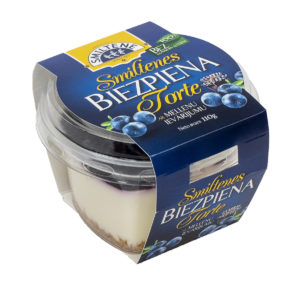 Smiltenes MINI biezpiena torte ar melleņu ievārījumu