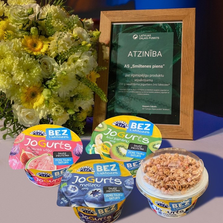 Atzinība par ilgtspējīgu produktu iepakojumu